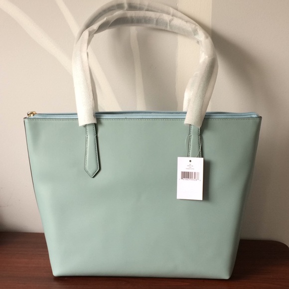 $3.99 SHIPPING Kate Spade Cassy Tote Bag Frosted Spearmint - Picture 5 of 13